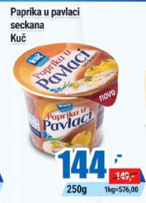 Paprika u pavlaci seckana Kuč