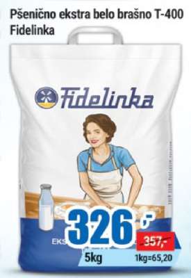 Pšenično ekstra belo brašno T-400 Fidelinka