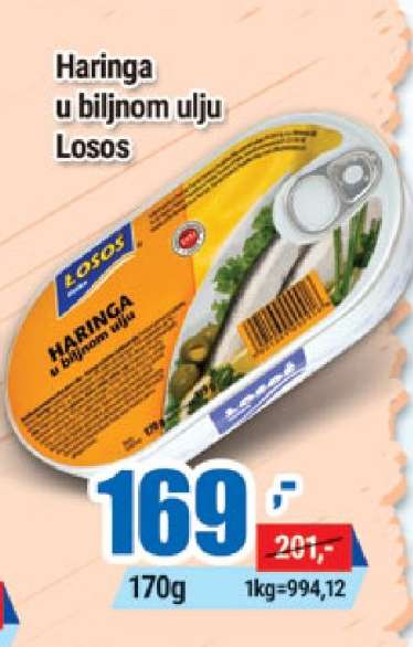 Haringa u biljnom ulju