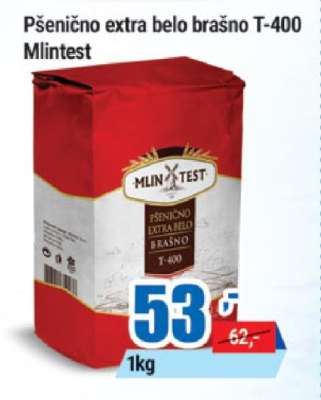 Pšenično extra belo brašno T-400 Mlintest