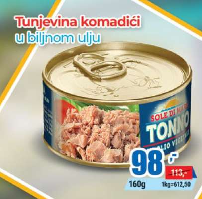 Tunjevina komadići u biljnom ulju