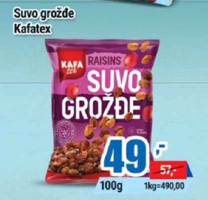Suvo grožđe Kafatex
