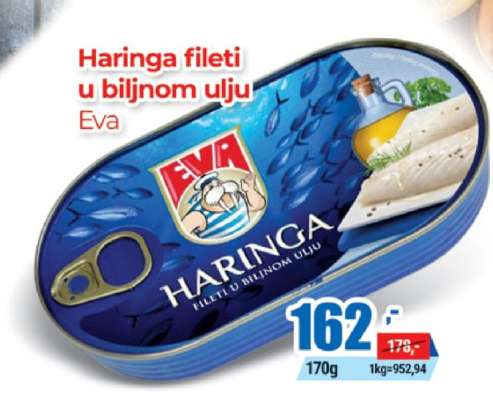 Haringa fileti u biljnom ulju