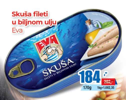 Skuša fileti u biljnom ulju