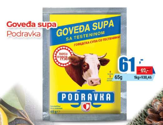 Goveđa supa Podravka