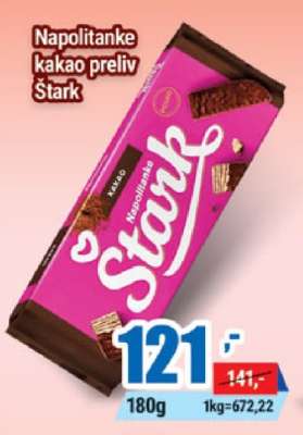 Napolitanke kakao preliv Štark