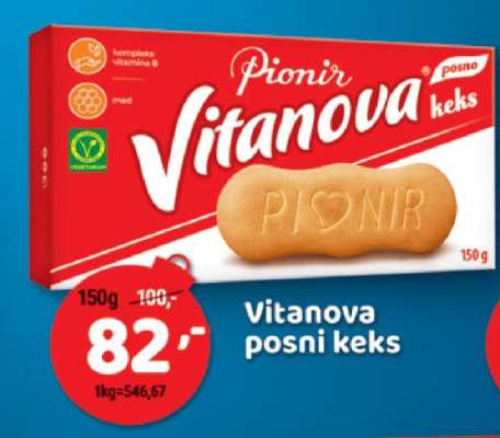 Vitanova posni keks