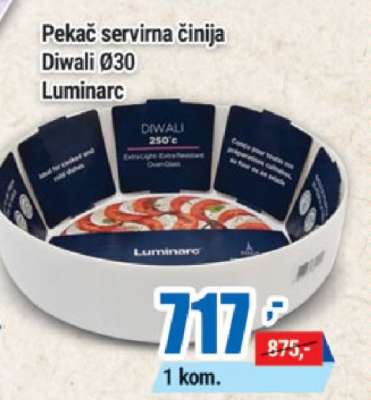 Pekač servírna činija Diwali Ø30 Luminarc
