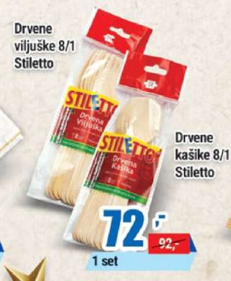 Drvene viljuške 8/1 Stiletto