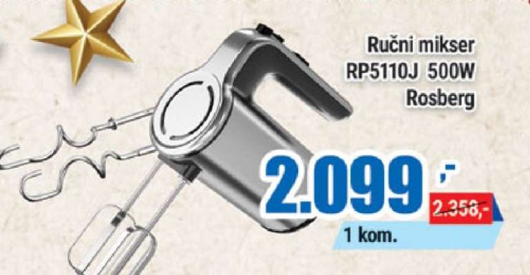 Ruční mikser RP5110J 500W Rosberg