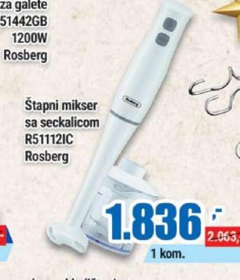Štapni mikser sa seckalicom R51112IC Rosberg