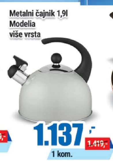 Metalni čajnik 1,9l