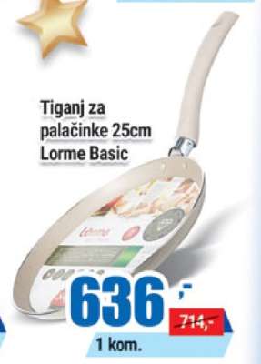 Tiganj za palačinke 25cm Lorme Basic