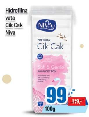 Hidrofilna vata Cik Cak Niva