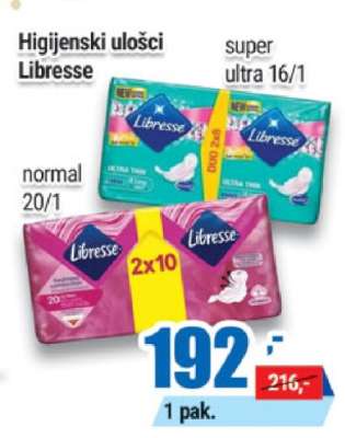 Higijenski ulošci Libresse