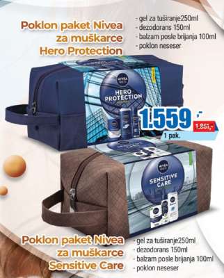 Poklon paket Nivea za muškarce Hero Protection