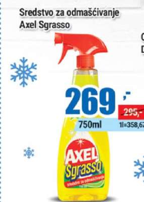 Sredstvo za odmašćivanje Axel Sgrasso