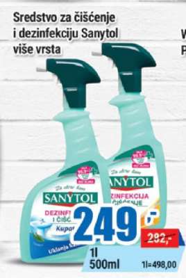 Sredstvo za čišćenje i dezinfekciju Sanytol