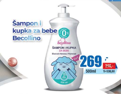 Šampon i kupka za bebe Becollino