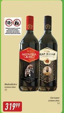 Medveđa krv crveno vino