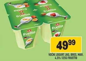 Voćni jogurt jag. bres. mar. 4.5% 125g Fruetto