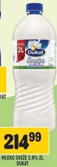 Mléko svěže 2.8% 2L Dukat