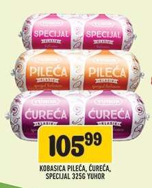 Kobasica Pileća, Ćureća, Specijal 325g Yuhor