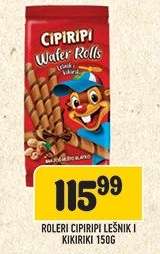 ROLERI CIPIRIPI LEŠNIK I KIKIRIKI 150G