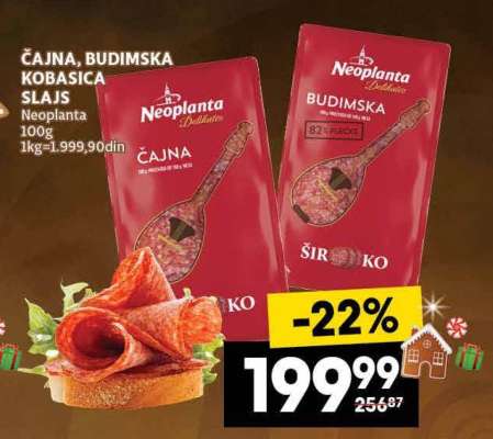 ČAJNA, BUDIMSKA KOBASICA SLAJS