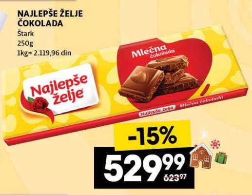 Najlepše želje čokolada