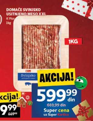 DOMAĆE SVINJSKO USITNJENO MESO XXL