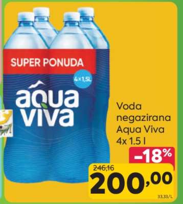 Voda negazirana Aqua Viva 4x 1.5 l