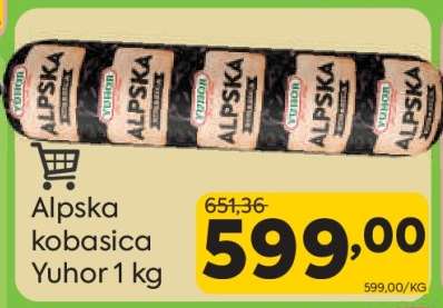 Alpska kobasica Yuhor 1 kg
