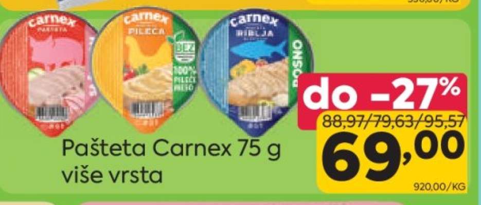 Pašteta Carnex 75 g