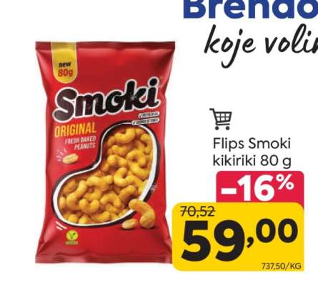 Flips Smoki kikiriki 80 g
