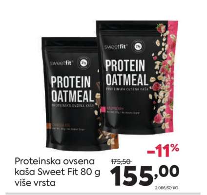 Proteinska ovsena kaša Sweet Fit 80 g