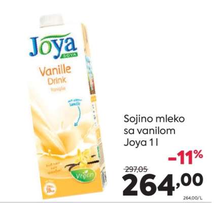 Sojino mleko sa vanilom Joya 1l
