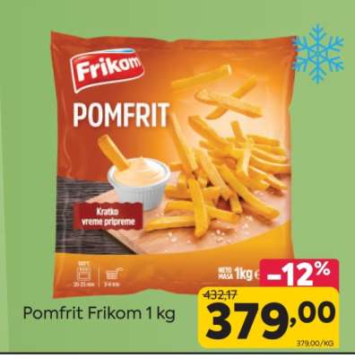 Pomfrit Frikom 1 kg