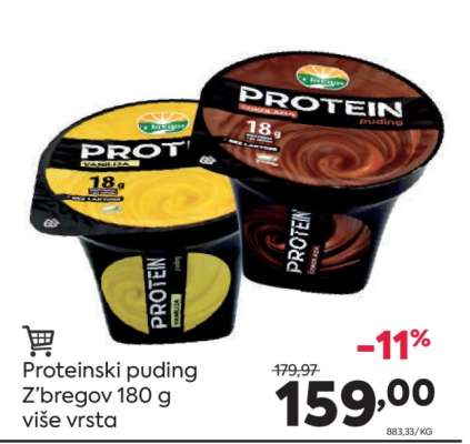 Proteinski puding Z'Bregov 180 g