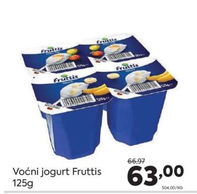 Voćni jogurt Fruttis 125g