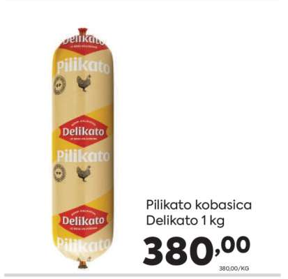Pilikato kobasica Delikato 1 kg