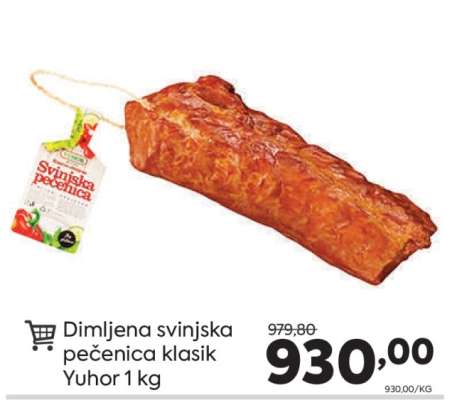 Dimljena svinjska pečenica klasik Yuhor 1 kg