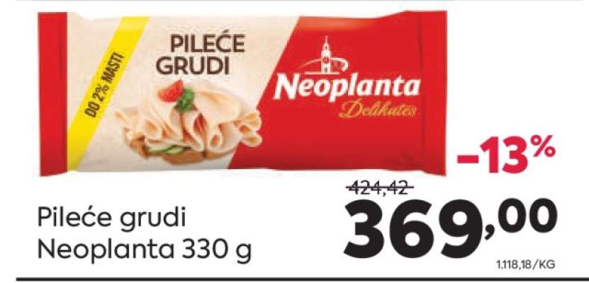 Pileće grudi Neoplanta 330 g