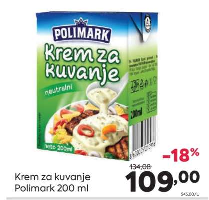 Krem za kuvanje Polimark 200 ml