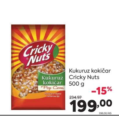 Kukuruz kokičar Cricky nuts