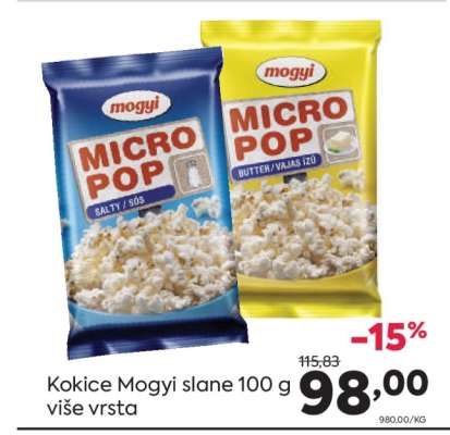 Kokice Mogy slane 100 g