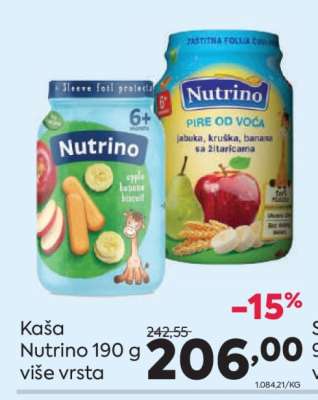 Kaša Nutrino 190 g više vrsta