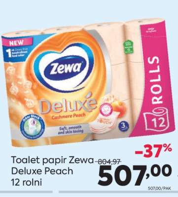 Toalet papir Zewa Deluxe Peach 12 rolni