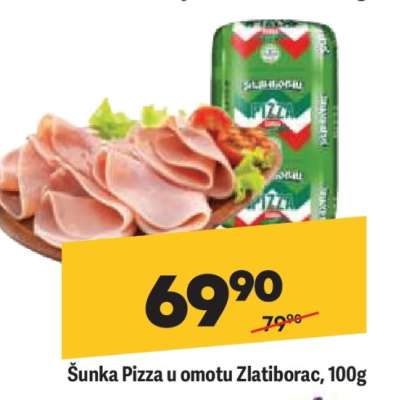 Šunka Pizza u omotu Zlatiborac, 100g