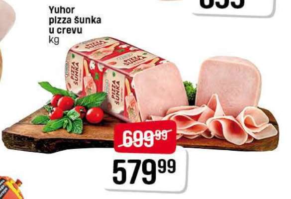 Yuhor pizza šunka u crevu